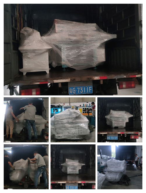 2022年8月3日發(fā)往廣東湛江-ZQ600小型多片鋸3條、自動磨鋸片機1臺