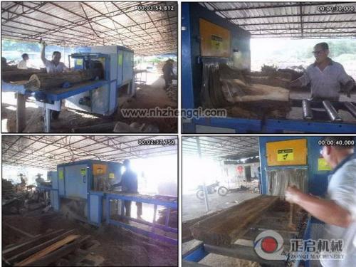 海南島-瓊中縣-鋸硬雜木35機現場加工